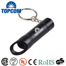 Libre de impresión propia insignia 3 LED botella abrelatas keychain ligero regalo promocional de llavero